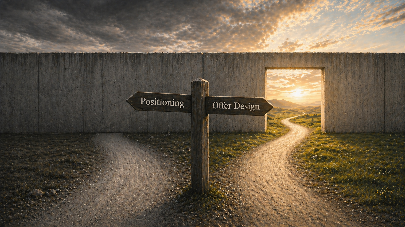 Offer Design vs Positioning illustration